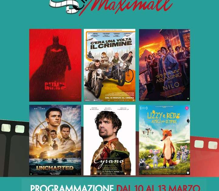 Al 𝐂𝐢𝐧𝐞𝐌𝐚𝐱𝐢𝐦𝐚𝐥𝐥 dal 10 al 1…