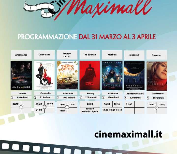 Da oggi a domenica a CineMa…