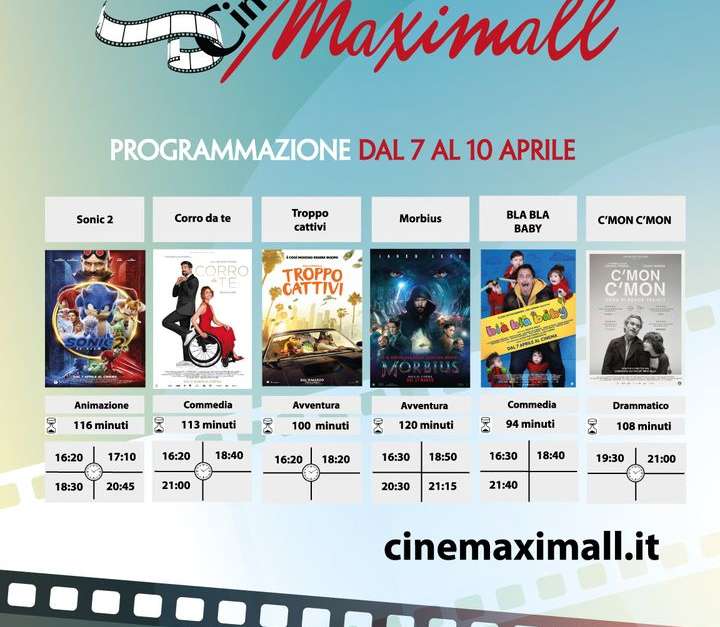CineMaximall vi aspetta da …