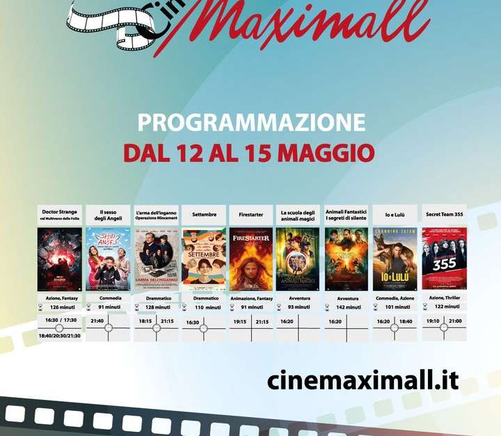 Dal 12 al 15  maggio al Cin…