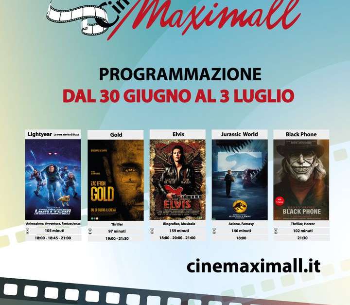 Dal 30 giugno al 3 luglio a…