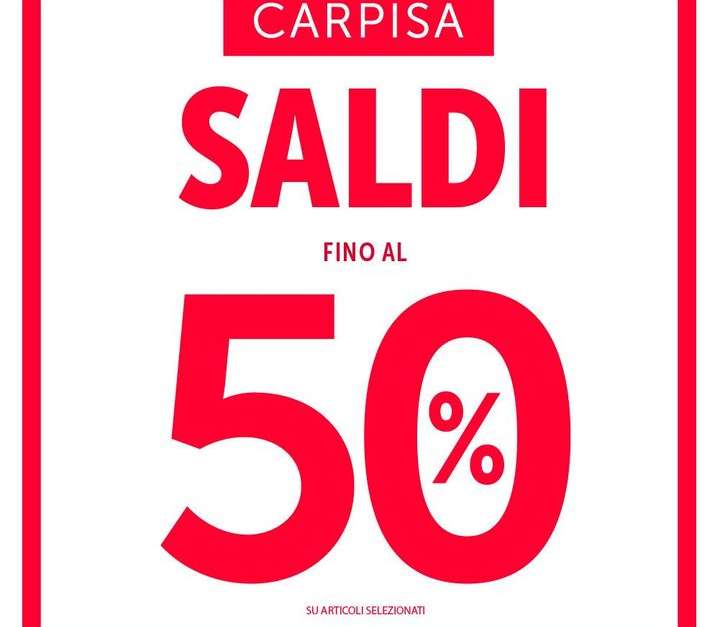 Da Carpisa saldi fino al 50…