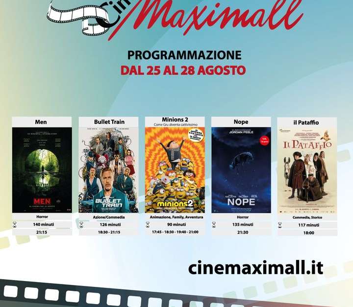 Dal 25 agosto al 28 agosto …