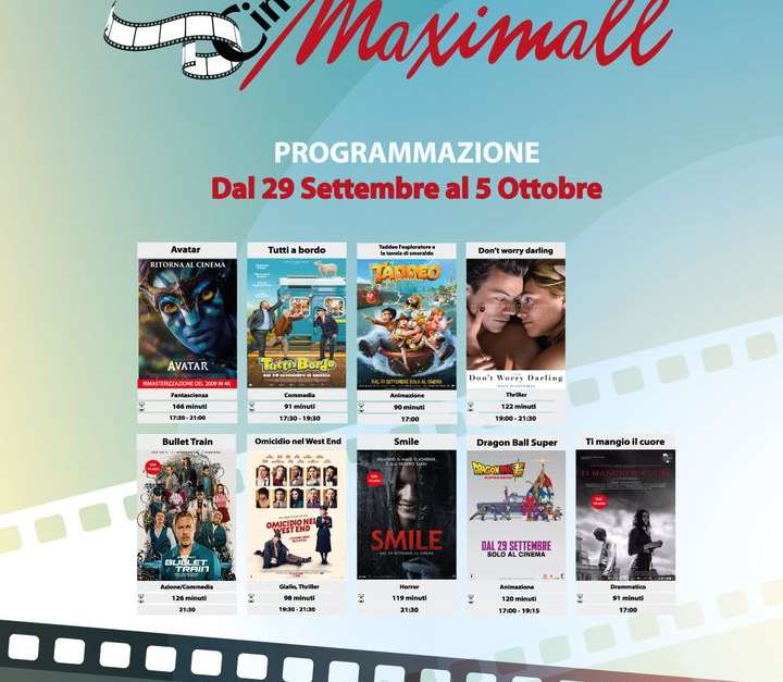 Dal 29 settembre al 5 ottob…