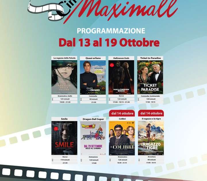 Dal 13 al 19 ottobre al Cin…